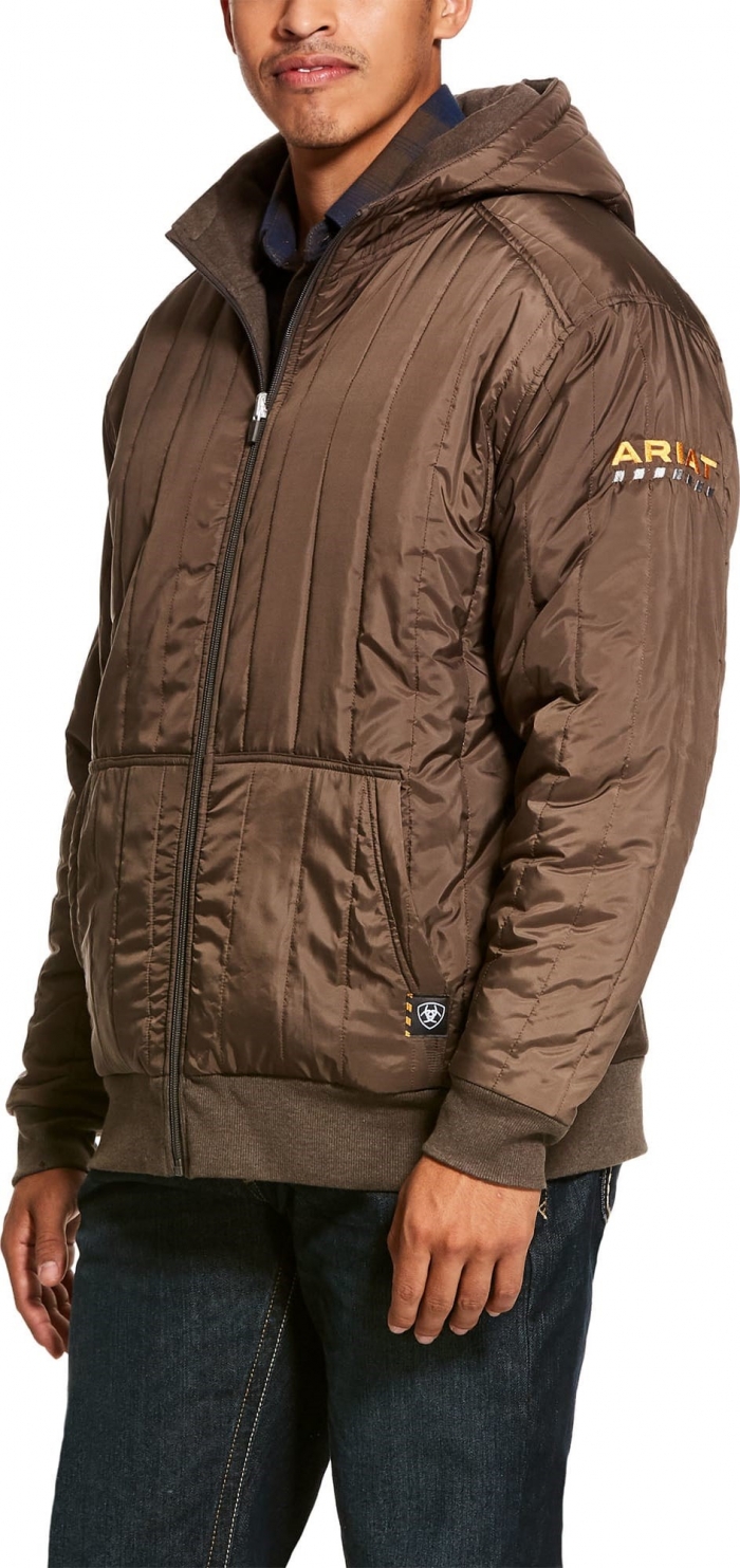 Download Ariat Rebar All-Weather Full Zip Hooded Sweatshirt -Banyan ...