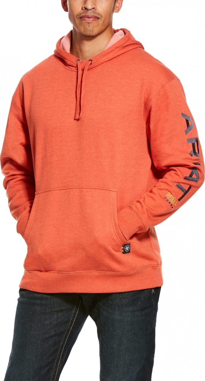Download Ariat Rebar Graphic Pullover Hooded Sweatshirt - Volcanic ...