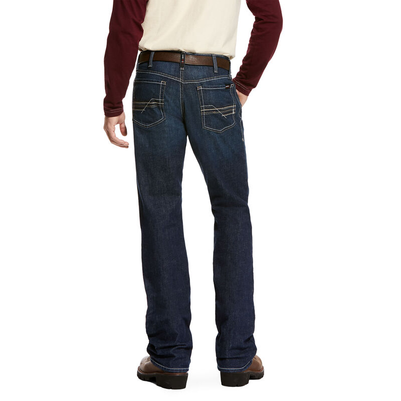 Ariat FR M4 Relaxed Fit Straight Leg DuraStretch Lineup Jean - Platinum
