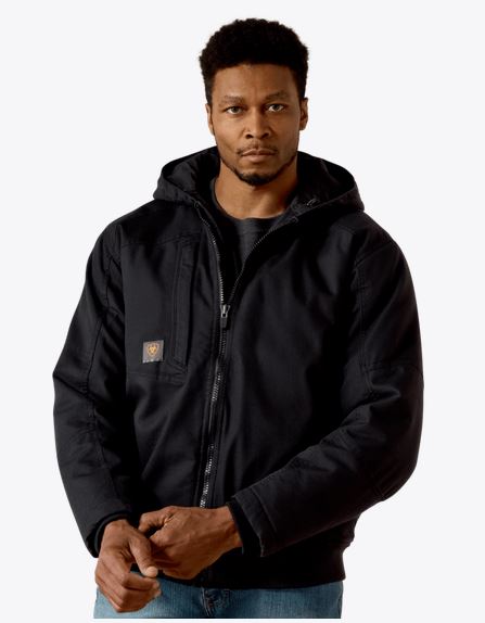 *SALE* LIMITED SIZES & QUANTITIES LEFT!! Ariat Rebar Washed Duracanvas Insulated Jacket - Black