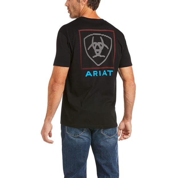 Ariat Linear Logo S/S Shirt - Black