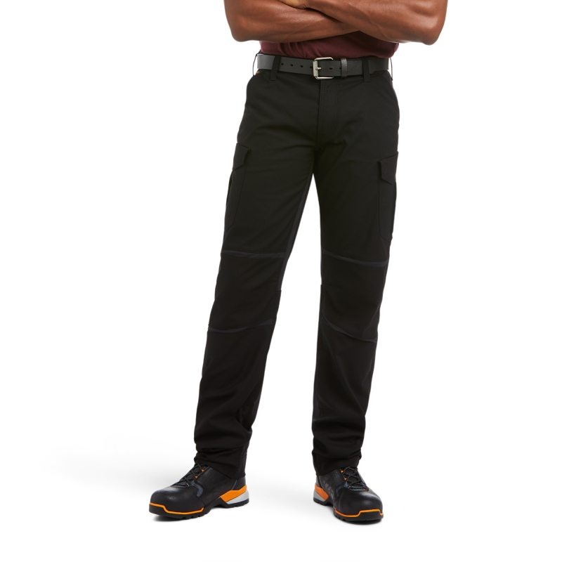 Ariat M5 Slim Fit Tapered Leg DuraStretch™ Ripstop Rebar Cargo Pant - Black