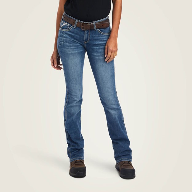 Ariat Women's Rebar Riveter Boot Cut Jean - Malibu
