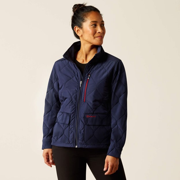Ariat Women's Ambroise Insulated Scrub Jacket - Navy