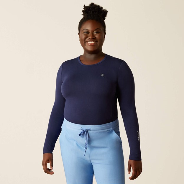 Ariat Women's Soft Touch Under Scrub Base Layer - Navy