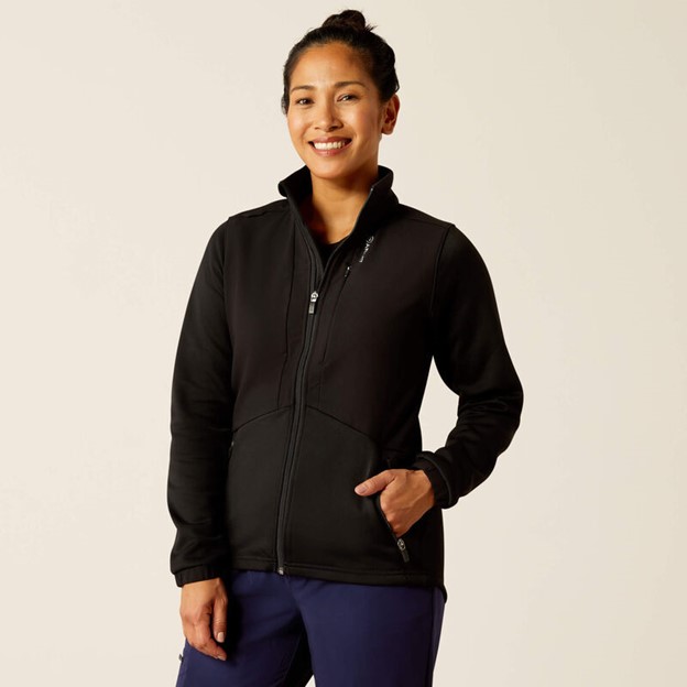 Ariat Women's Sina Fleece Scrub Jacket - Black