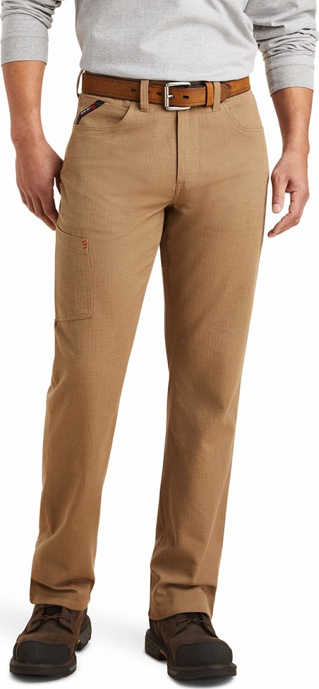 Ariat FR M4 Relaxed Crossfire Ripstop Straight Leg Pant - Khaki