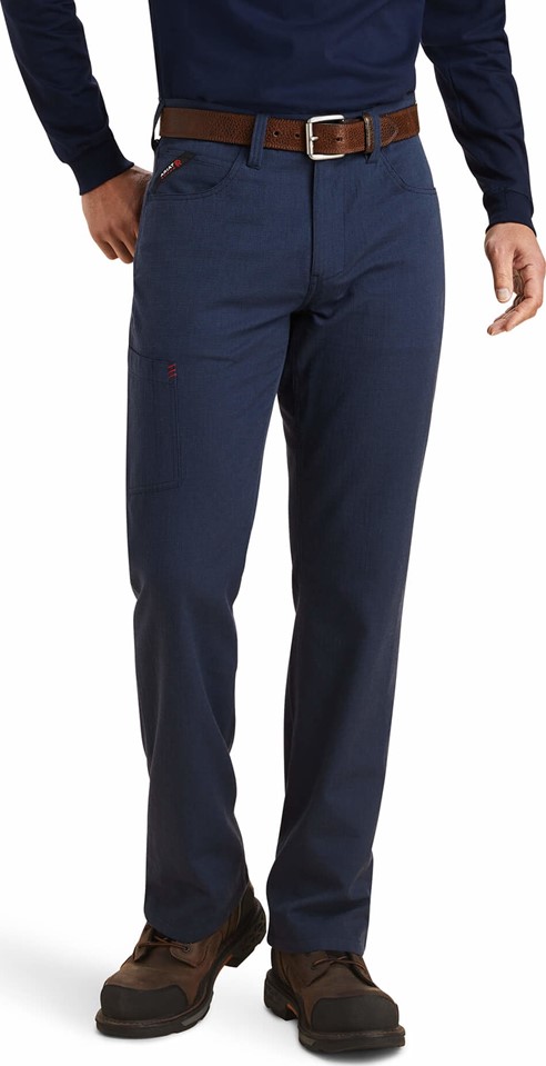 Ariat FR M4 Relaxed Crossfire Ripstop Straight Leg Pant - Navy