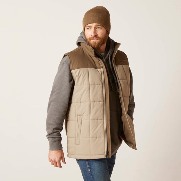 *SALE**ONLY SIZE SMALL & LARGE LEFT**!! Ariat Crius Insulated Vest - Brindle/ Major Brown