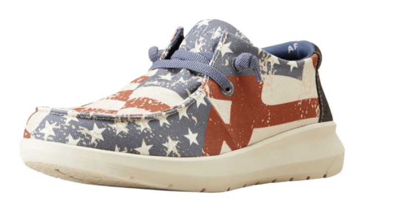 *SALE* LIMITED SIZES & QUANTITIES LEFT!! Ariat Hilo Shoe - American Flag Print