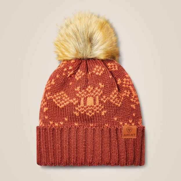 Ariat Women's Patrona Beanie - Fired/ Burnt Brick