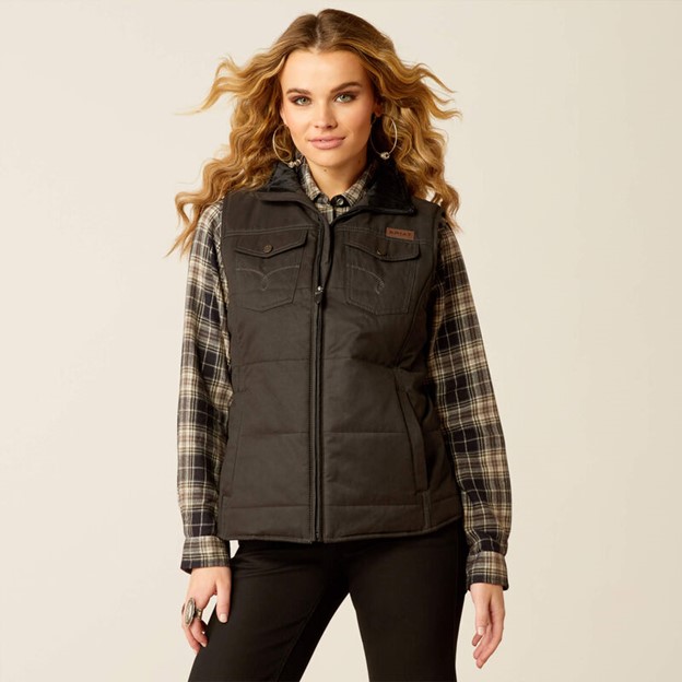 Ariat Women's Grizzly Quilted Vest -Black
