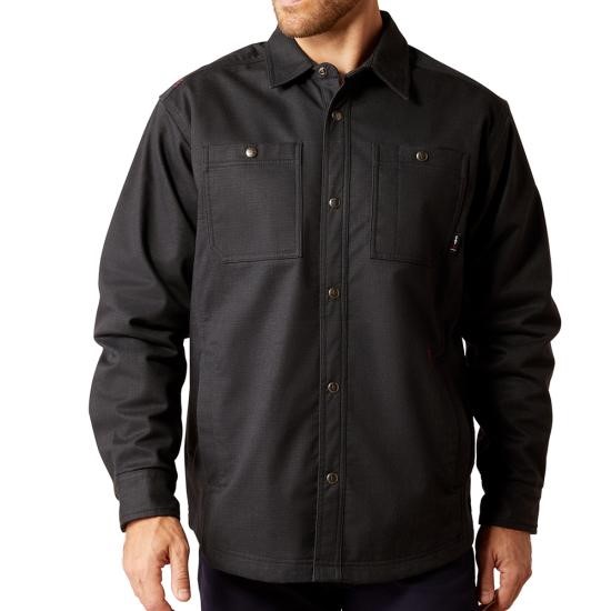 Ariat FR Ripstop Softshell Snap Front Shirt Jac - Black