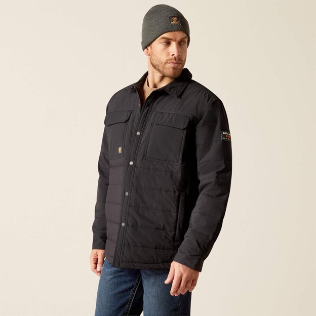 Ariat Rebar Cordura Ripstop Insulated Shirt Jacket - Black