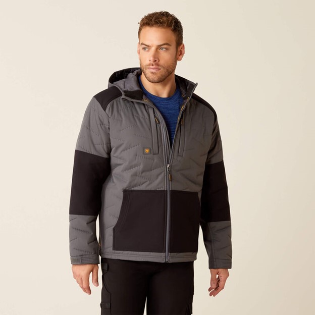 *SALE* LIMITED SIZES AND STOCK LEFT!! Ariat Rebar Winter Cloud 9 Water Resistant Insulated Jacket - Rebar Grey