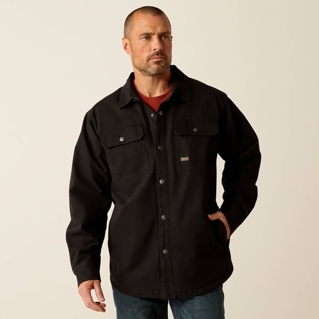 Ariat Rebar Canvas Shirt Jacket - Black