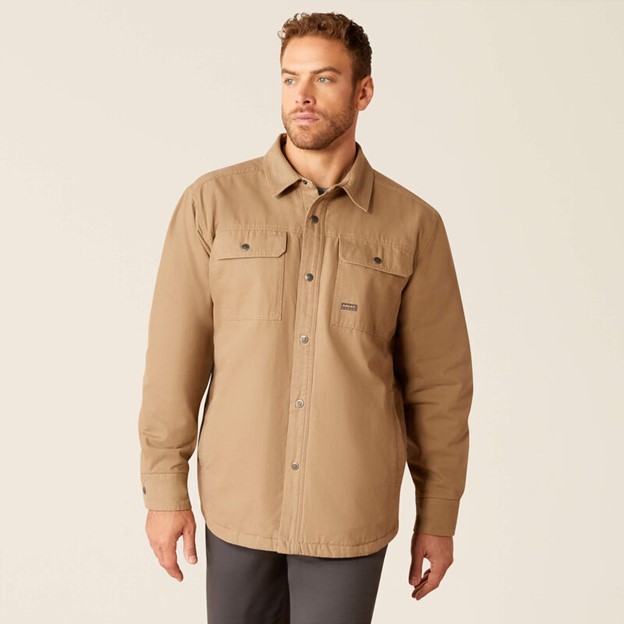Ariat Rebar Canvas Shirt Jacket - Khaki