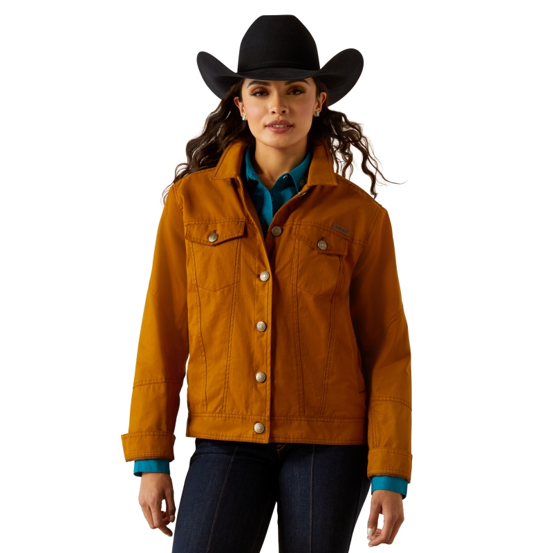 *SALE* LIMITED SIZES AND QUANTITIES LEFT!! Ariat Women's Grizzly Rancher Jacket - Chestnut Horse