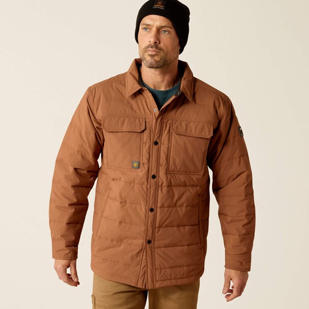 *SALE* LIMITED SIZES AND QUANTITIES LEFT* Ariat Rebar Cordura Ripstop Insulated Shirt Jacket - Aztec