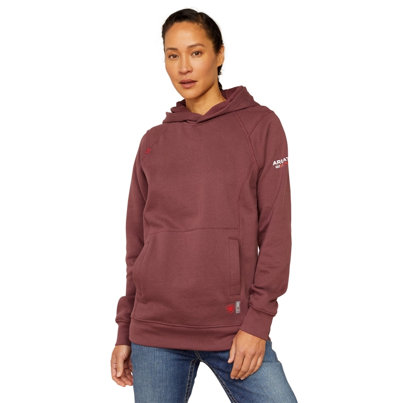 Ariat Women's FR Rev Hooded Pullover Sweatshirt - Catawba Grape