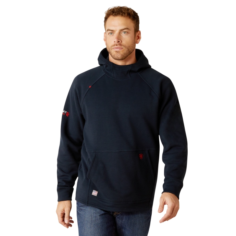 Ariat FR Primo Fleece 2.0 Hooded Pullover Sweatshirt - Navy