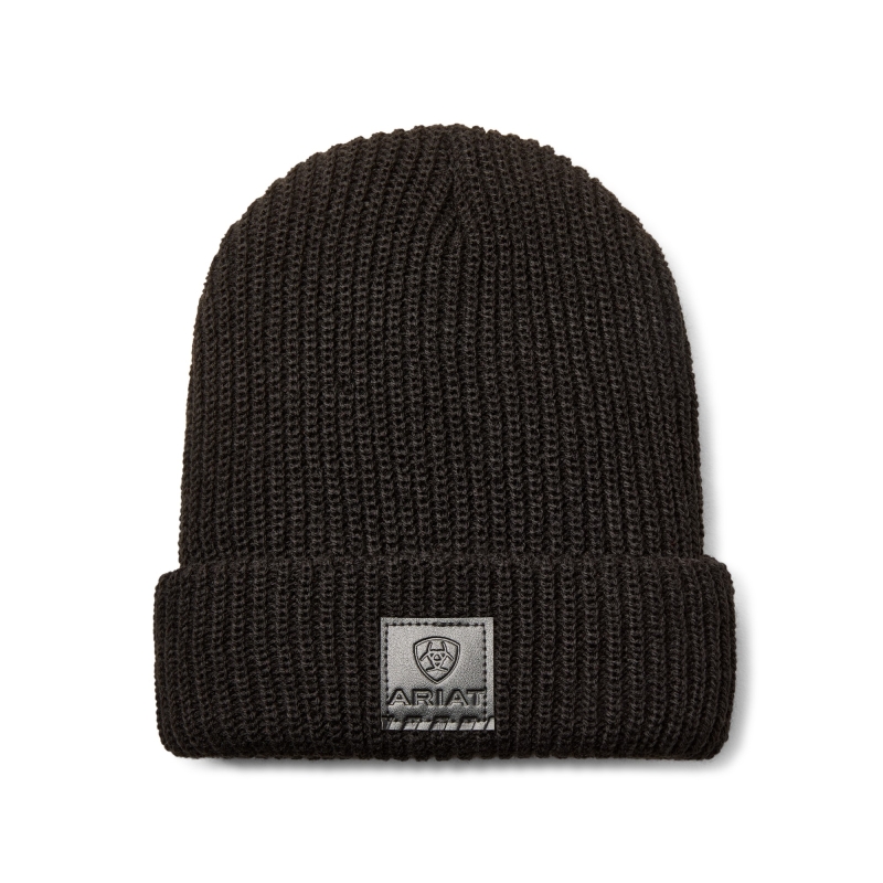 Ariat Rib Knit Insulated Cap - Black