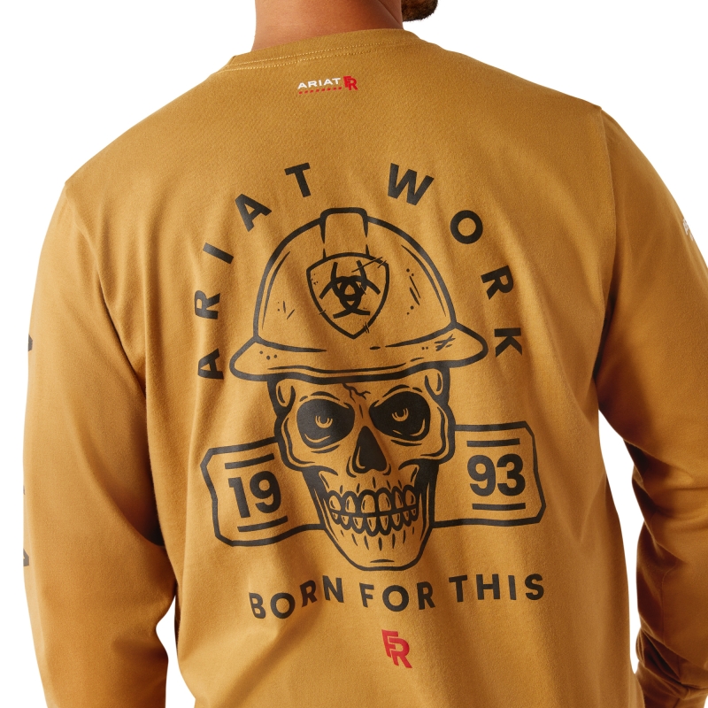 *SALE* ONLY SIZE 2XL LEFT* Ariat FR Hardhead Pocket L/S Crewneck - Bistro