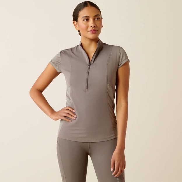 Ariat Women's Breathe 1/2 Zip Baselayer - Plum Grey
