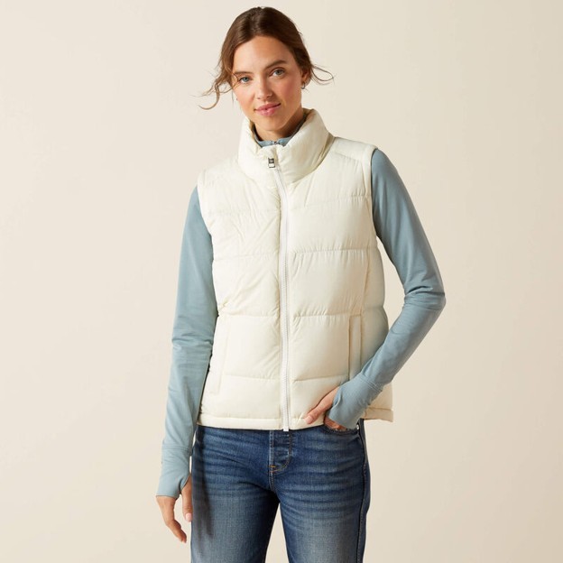 *SALE* ONLY S - L -XL LEFT!! Ariat Women's Ultra Puff Down Vest - Star White