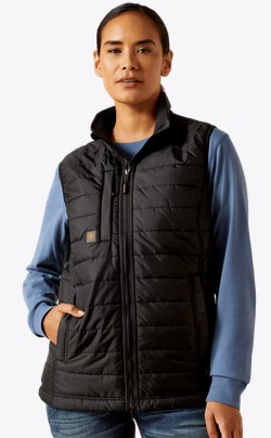 Ariat Women's Rebar Cordura Ripstop Lightweight Insulated Vest - Black