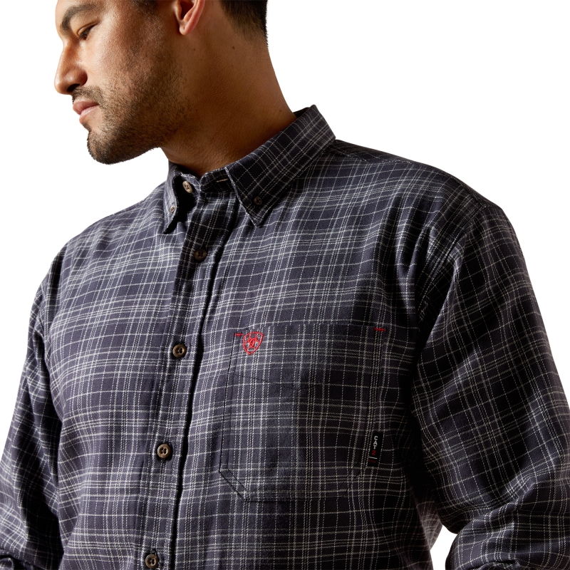 Ariat FR Brando Button Front L/S Work Shirt - Moonless Night