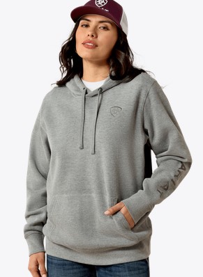 Ariat Women's Logo 2.0 Hoodie - Heather Grey