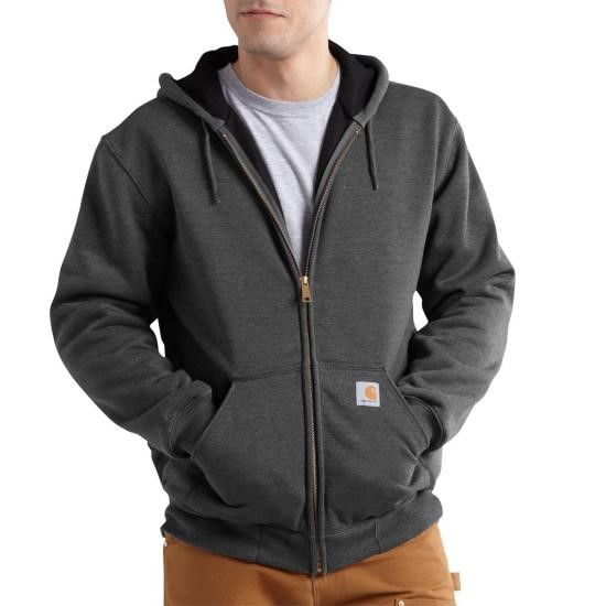 Carhartt Rain Defender Rutland Thermal Lined Zip-Front Hooded Sweatshirt