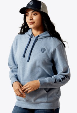 Ariat Women's Logo 2.0 Hoodie - Vintage Indigo Heather