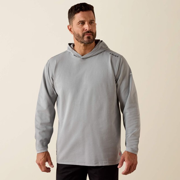 Ariat FR - HRC 1- Baselayer Hooded L/S Shirt - Silver Fox Heather