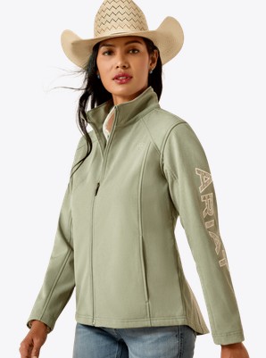 *SALE* ONLY SIZE L & XL LEFT !!  Ariat Women's Logo Softshell Jacket - Sea Spray Heather