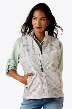 *SALE* LIMITED SIZES AND QUANTITIES !! Ariat Women's Logo Softshell Vest - Pepper Southwest