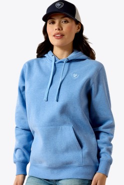*SALE*ONLY M, LG, XXL LEFT !!  Ariat Women's Logo 2.0 Hoodie - Ultramarine Heather