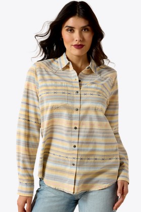 *SALE* LIMITED SIZES AND STOCK!! Ariat Women's REAL Billie Jean Button Front L/S Shirt - Sunrise Serape