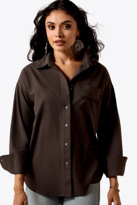 *SALE* LIMITED SIZES AND AVAILABILITY!!Ariat Women's Dazzle Button Front L/S Shirt - Raven