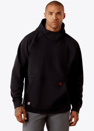 Ariat FR Primo Fleece 2.0 Hooded Pullover Sweatshirt -Black