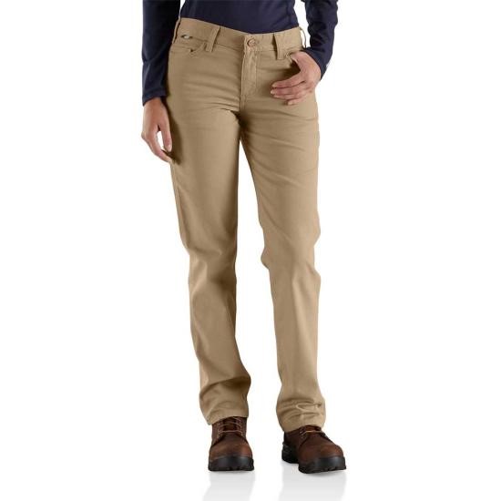 *SALE* 12x30 LEFT!! Carhartt Women's FR Mid Rise Boot Cut Rugged Flex Canvas Pant