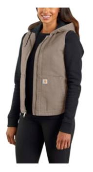 Carhartt Women's Washed Duck Insulated Mock Neck Vest