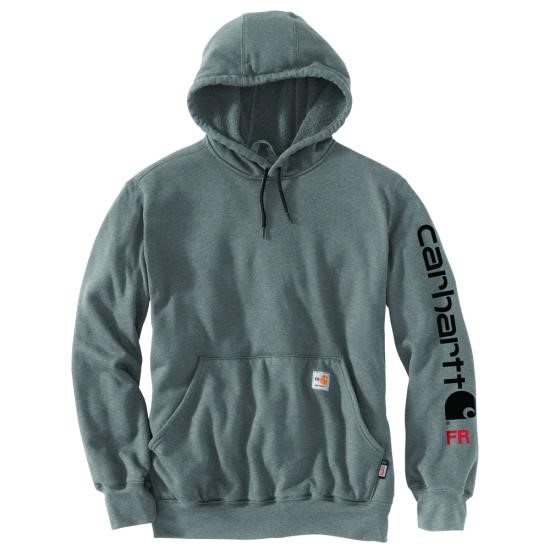 Carhartt FR Midweight Force Original Fit Logo Graphic Hooded Pullover ...