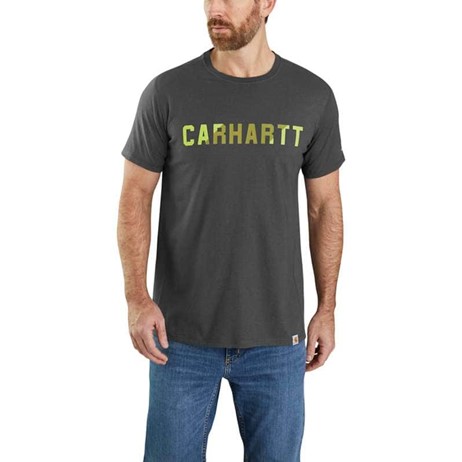 ***ONLY ONE LEFT SIZE MED*** Carhartt Force Relaxed Fit Midweight Block Logo Graphic S/S Shirt
