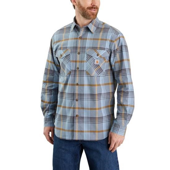 *SALE* 4 COLORS - ONLY XL-TALL LEFT!! Carhartt Rugged Flex Relaxed Fit Lightweight Button Front L/S Plaid Shirt