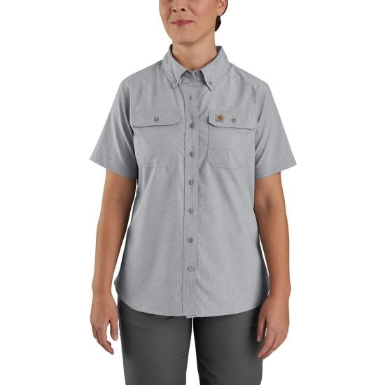 Carhartt Women's Force® Relaxed Fit Lightweight Button Front S/S Shirt