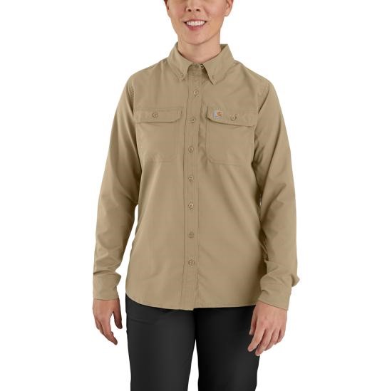 Carhartt Women's Force Relaxed Fit Lightweight Button Front L/S Shirt