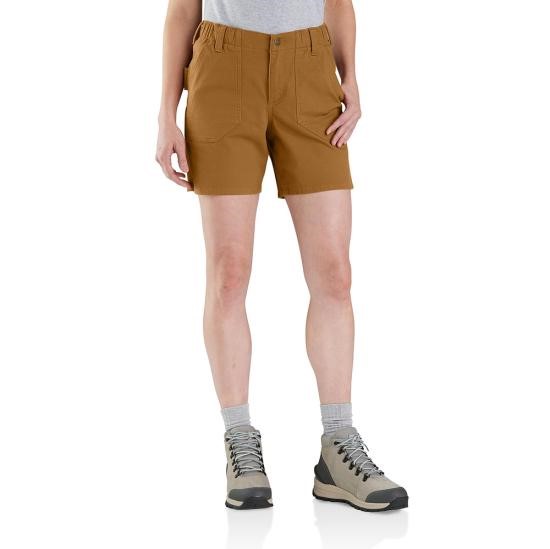 Carhartt Women's Rugged Flex Relaxed Fit Canvas Work Short