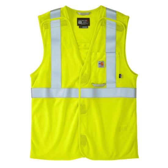 Carhartt FR Hi-Vis Class 2 Mesh Vest - Bright Lime